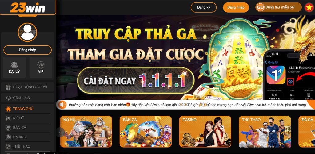 nạp tiền 23win